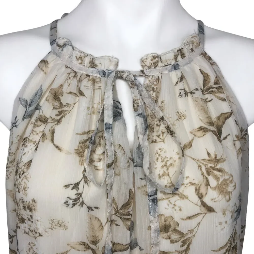 Drew Floral Naomi Vintage Floral Maxi Dress - Size Medium - Picture 3 of 13